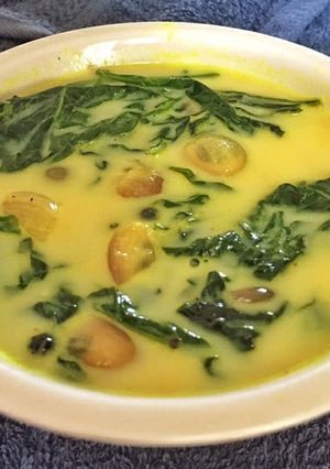 A picture of Manathakkali Keerai Soup | Greens Soup.