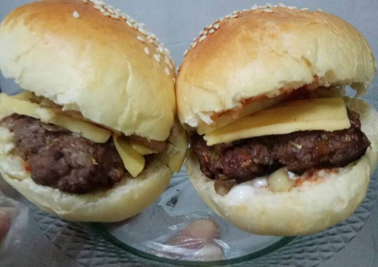 Beef Burger Homemade Mama Myungsoo