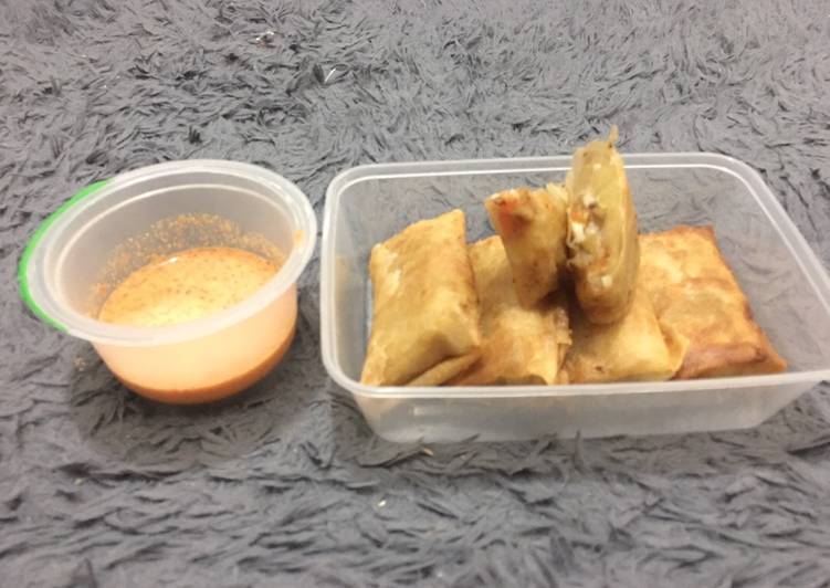 Cara Gampang Menyiapkan Lumpia Isi Sayuran wortel kentang n ayam, Sempurna