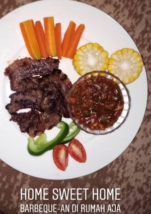 Foto resep Grilled Sirloin with Papri Sauce