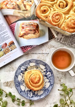 Foto resep Cheesy garlic roll bread