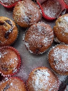 Banános csokis muffin recept fotója
