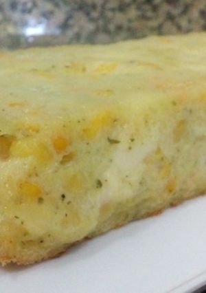Una foto de Flan de Choclo