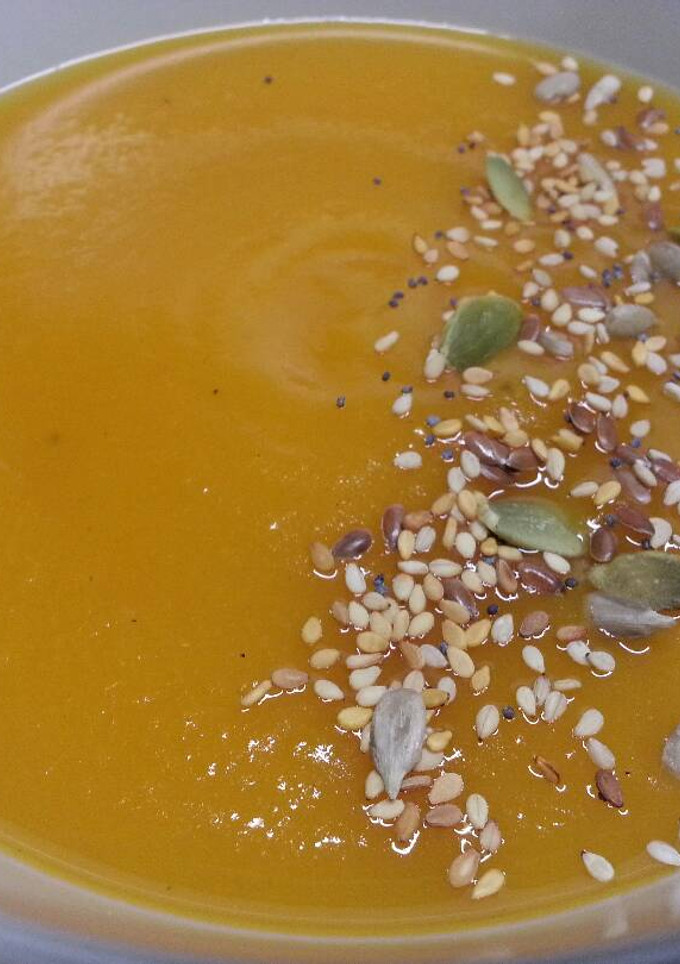Una foto de Crema de calabaza