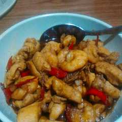 รูปของ Udang ayam saus tiram dengan tips khusus