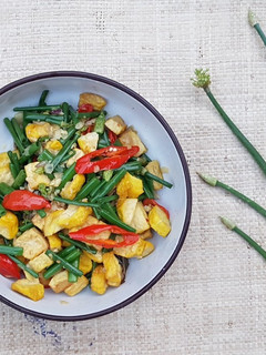 Foto resep Tumis Tahu Bunga Bawang