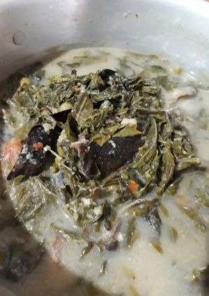 Foto resep Gulai daun singkong ikan sale😁