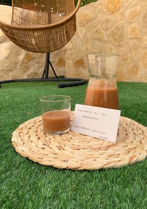 Una foto de Salmorejo sin pan