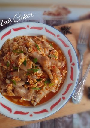 Foto resep Seblak ceker pedas