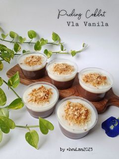 Foto resep Puding Coklat Vla Vanila