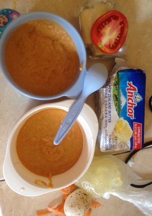 Foto resep Menu Mpasi 8m Omelet keju