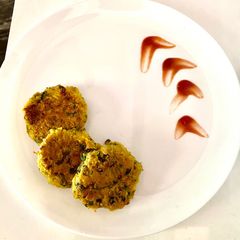 A picture of Chickpeas Tikki.