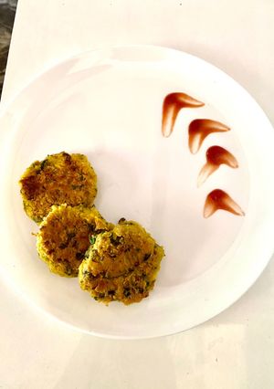 A picture of Chickpeas Tikki.