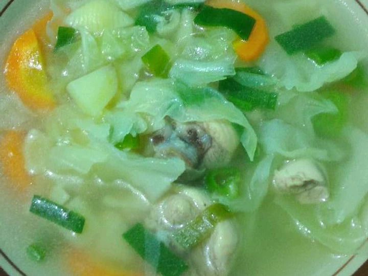 Langkah Gampang Membuat Resep Sop ayam sehat warna-warni yang Lezat Sekali Anti Ribet, Menggugah Selera