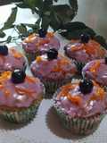 Muffins De Zanahoria Y Arándanos / Carrot And Blueberry Muffins