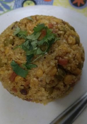 A picture of Wheat Daliya Pulao.