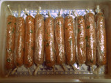 Salchichas veganas de soja