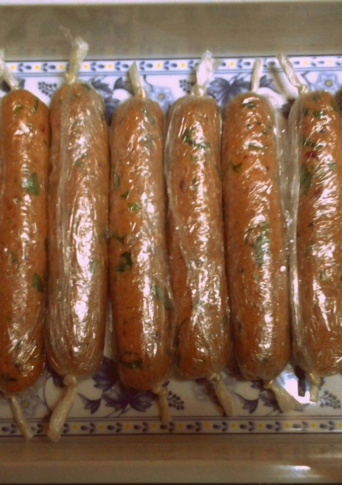 Una foto de Salchichas veganas de soja