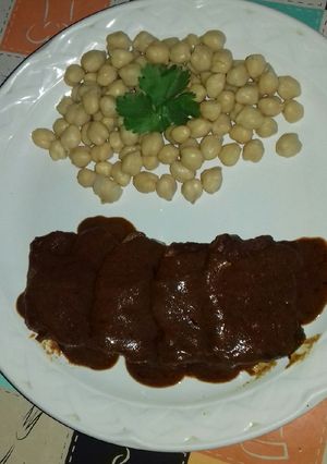 Una foto de Lomo de cerdo en mole