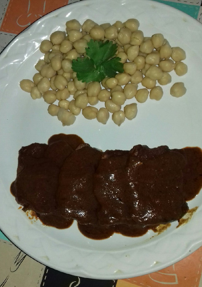 Una foto de Lomo de cerdo en mole