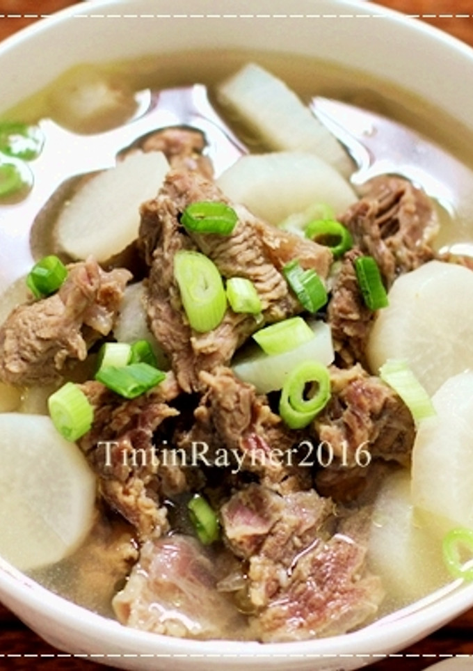 Foto resep Sup Lobak Sapi bening simpel ala Oma ^__^