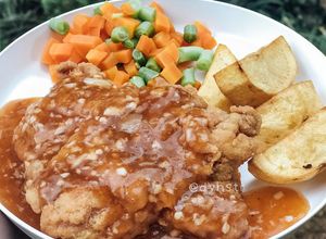 Foto resep Chicken Steak with Brown Sauce (ala Waroeng Steak)