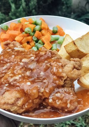 Foto resep Chicken Steak with Brown Sauce (ala Waroeng Steak)