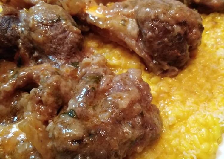 Gran risotto alla milanese con ossobuco