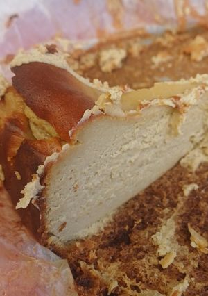 Una foto de Cheesecake de pistacho