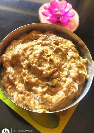 A picture of Baingan ka chutney.