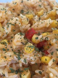 Zöldséges rizses hús recept fotója