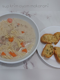 Foto resep Sup krim ayam makaroni