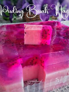 Gambar Puding buah naga