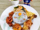 Nasi Uduk/Nasi Lemak Bunga Telang (Nasi biru)