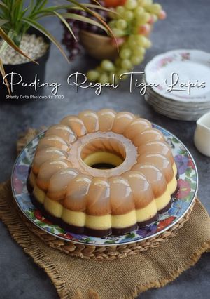 Foto resep Puding Regal 3 Lapis