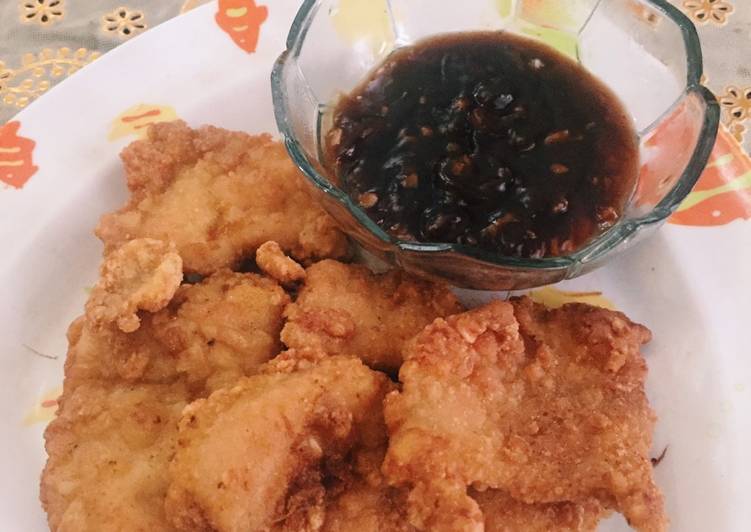 Crispy Chicken with Teriyaki Sauce ala Dinda