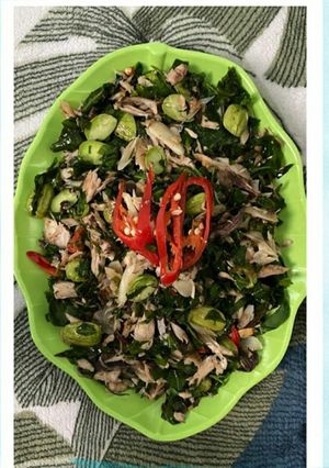 Foto resep Pampis tongkol daun melinjo petai