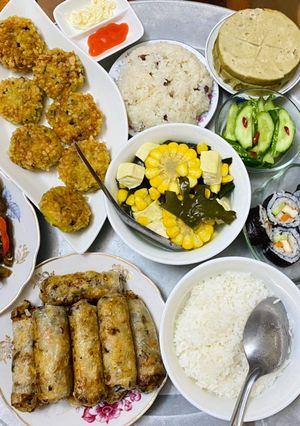 Hình của món Mâm cỗ chay.