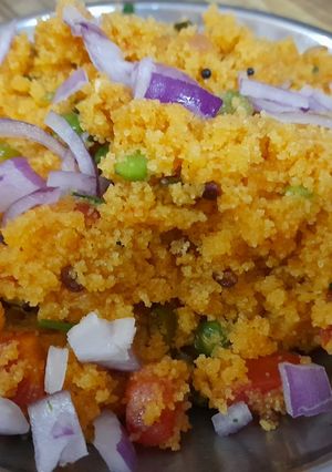 A picture of Healthy and tasty vegetable upma.