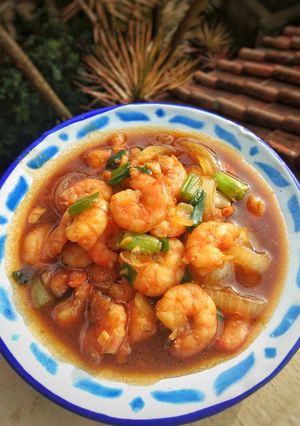 Foto resep Udang tumis saus tiram