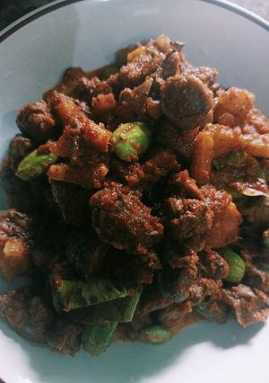 Foto resep Sambal hati+Pete❤️
