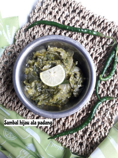 Foto resep Sambal hijau ala padang
