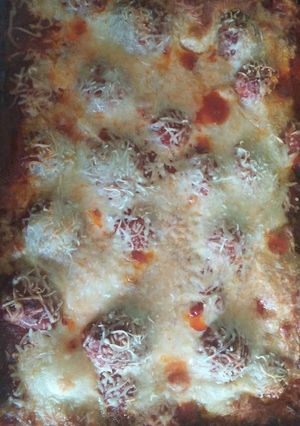 A picture of Meatball sub bake.
