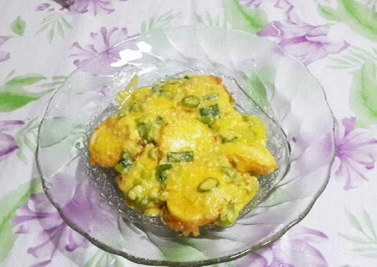 Tofu Goreng Telur Asin