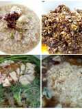 ข้าวต้มไก่กระเทียมผัดพริก