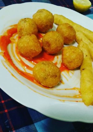 Foto resep Stick dan Bola Bola Kentang Keju