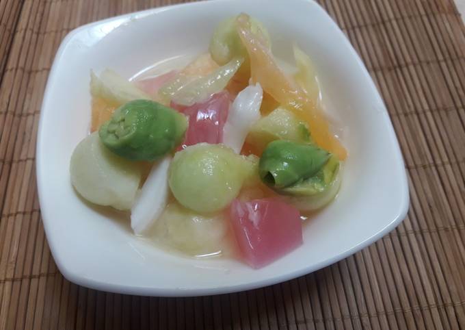 Resep: Es Buah Campur2 #bikinramadanberkesan# Gampang