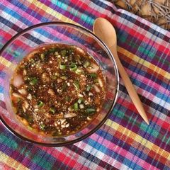 A picture of 🧑🏽‍🍳🧑🏼‍🍳 How To Make Thai Sauce • Tamarind Dipping Sauce • Nam Jim Jaew • Thai BBQ Dip Sauce.