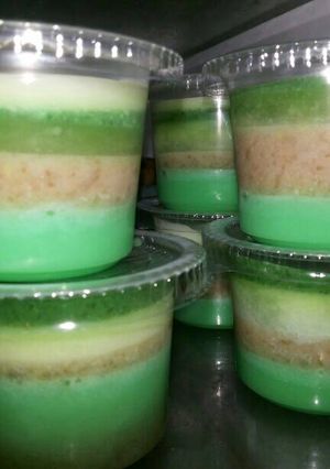 Foto resep Puding sawo green