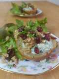 🍐 Poire rôtie Roquefort Cranberries Noix